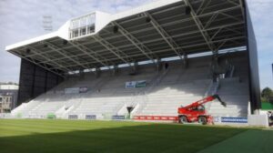 L'aménagement du Regenboogstadion