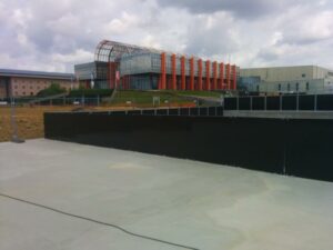 Un parapet temporaire